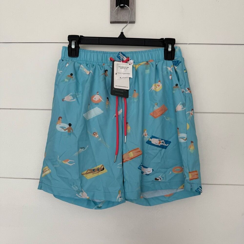 Mosmann Men’s Small Cabana Boy Swim Trunks New